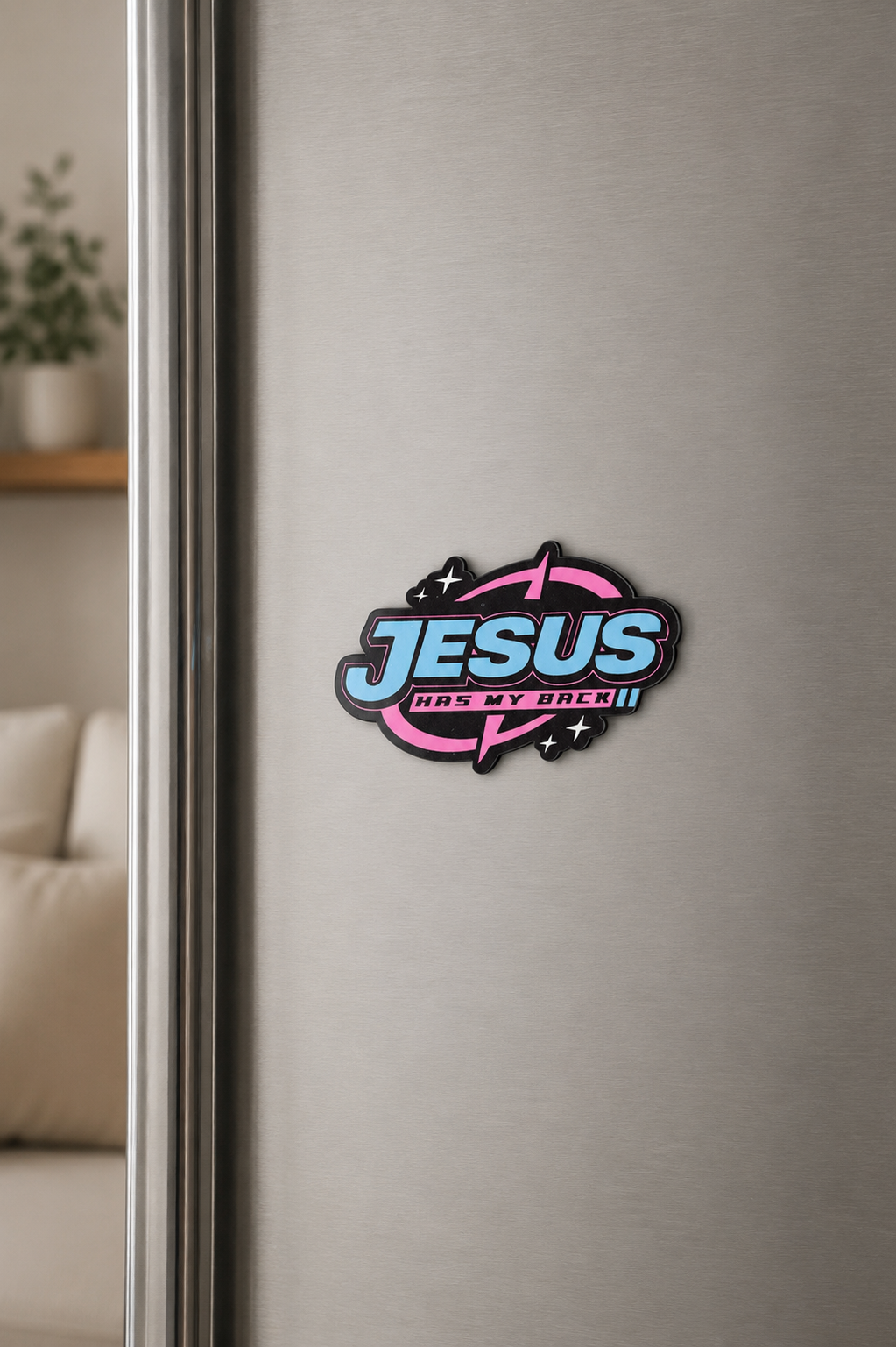Jesus has my back Magnet