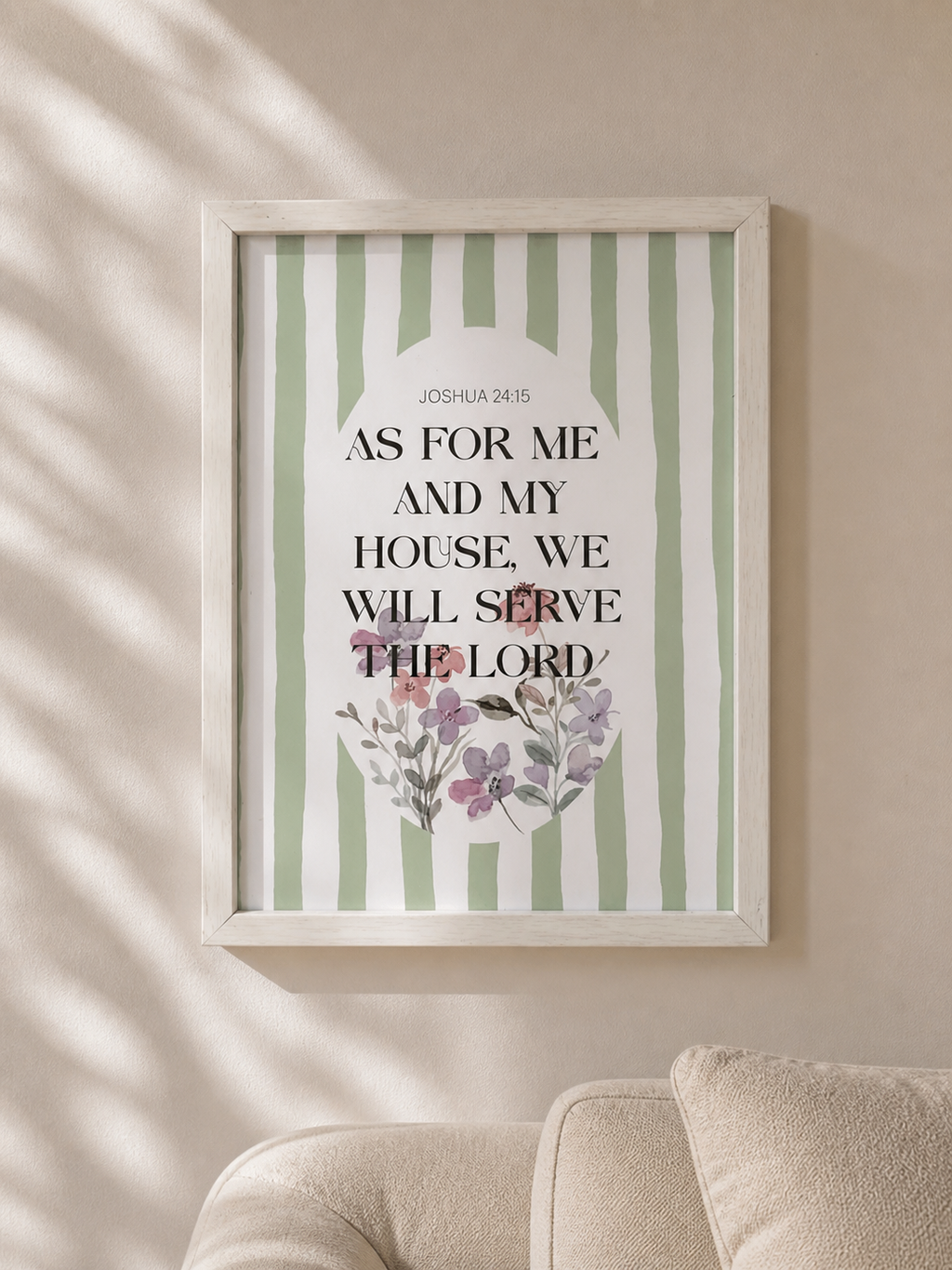 We serve the Lord frame