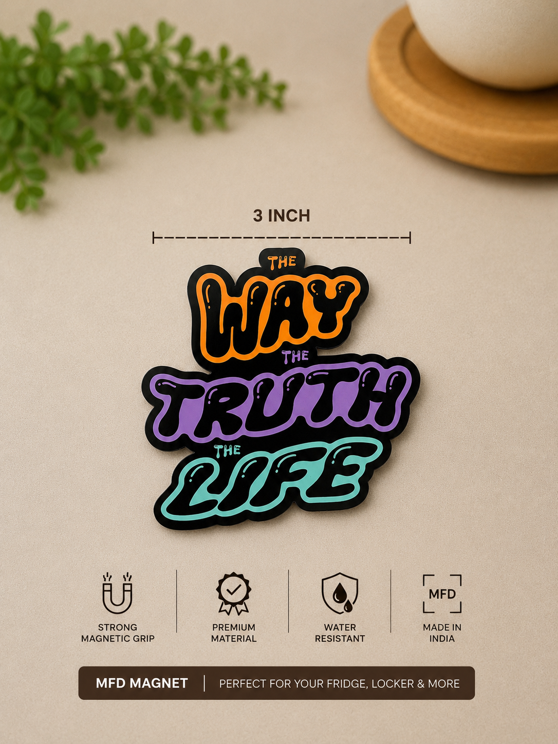 Way Truth Life Magnet