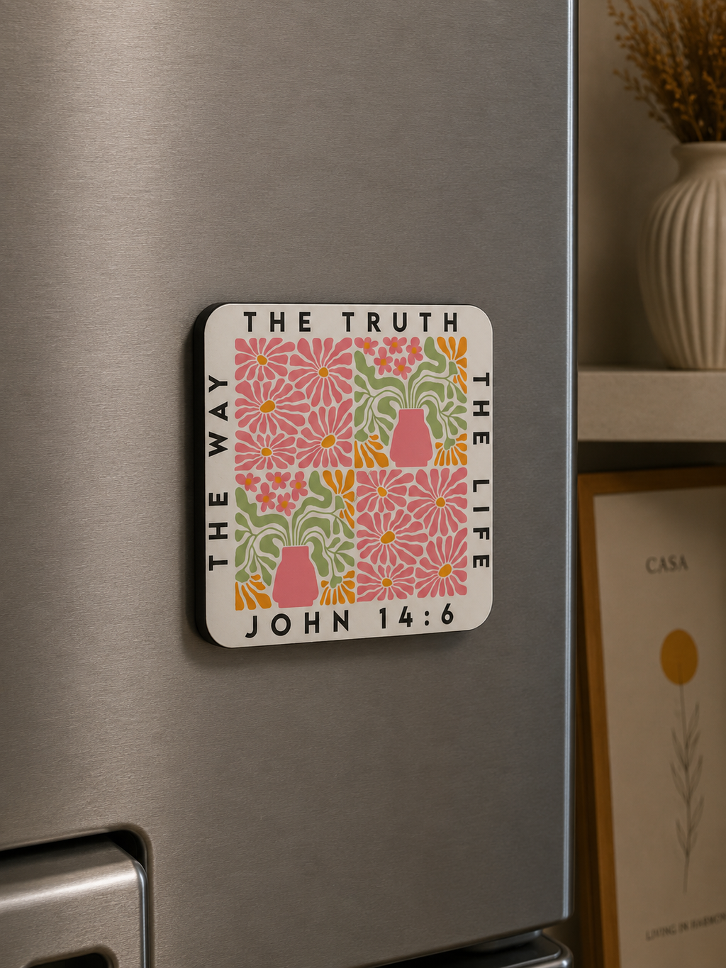 Way Truth Life Bloom Magnet