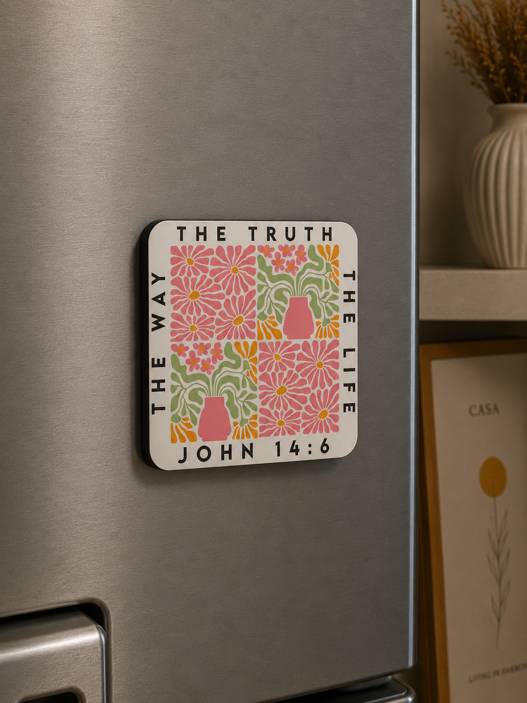 Way Truth Life Bloom Magnet