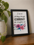 Christ Strengthens Frame